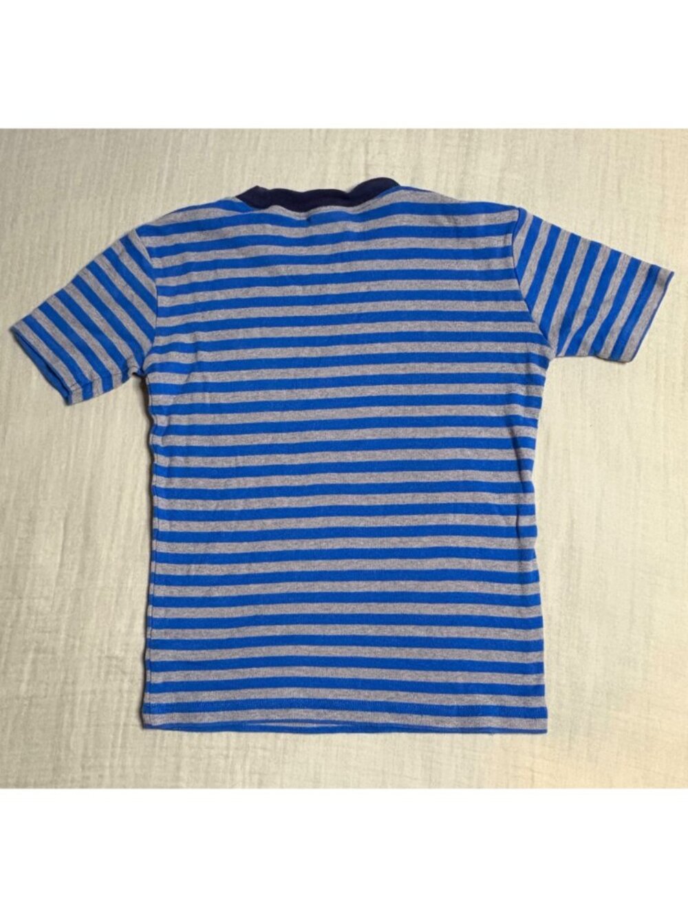 Mini Boden Blue & Gray Striped Short Sleeve Pajama Set 9Y - Picture 5 of 8